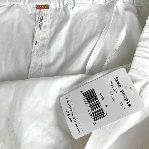 Free People Show Me Some Shoulder Off Shoulder Top Tunic White Size Small NWT - Picture 5 of 6